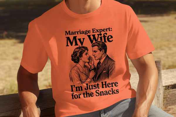 Marriage Expert ~ Husband Tee ~ a The Marriage Expert Speaks, And Nobody Listens pick