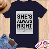 Navy t-shirt with 