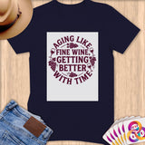 Navy t-shirt with 