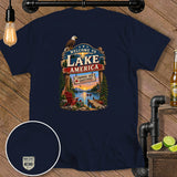 Navy t-shirt with 