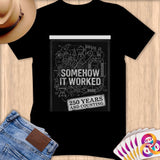 Black t-shirt with 