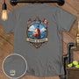 Gray t-shirt with "International Waters Minding My Business" graphic.