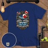 Blue t-shirt with 