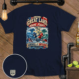Navy t-shirt with 