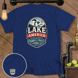 Blue t-shirt with 