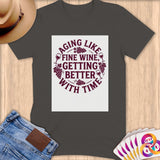 Dark gray t-shirt with 