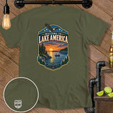 Olive green t-shirt with 
