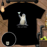 Seal with martini glass and text 