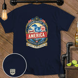 Navy blue t-shirt with 