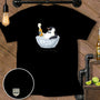 Penguin in a bowl of ice with a beer and text "Cold One with the Boys."