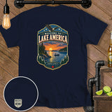 Navy t-shirt with 