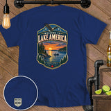 Navy t-shirt with 