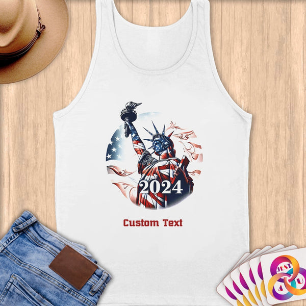 Physical Item S / White 2024-3~Limited Edition 2024 "USA Excellence" ~ Customizable Supersoft Tank Top