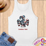 Physical Item S / White American Boxing Eagle~Limited Edition 2024 "USA Excellence" ~ Customizable Supersoft Tank Top
