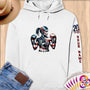 Physical Item S / White American Boxing Eagle~Limited Edition 2024 "USA Excellence" ~ Personalized Premium Hoodie