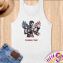 Physical Item S / White American Eagle Boxer~Limited Edition 2024 "USA Excellence" ~ Customizable Supersoft Tank Top