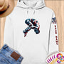 Physical Item S / White American Eagle Diving~Limited Edition 2024 "USA Excellence" ~ Personalized Premium Hoodie