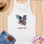 Physical Item S / White American Eagle Patriotic~Limited Edition 2024 "USA Excellence" ~ Customizable Supersoft Tank Top