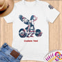 Physical Item S / White American Eagle Powerlifter ~Limited Edition 2024 "USA Excellence" ~ Personalized Softstyle T-Shirt
