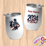 Physical Item 12 oz / White American Flag Basketball Eagle~Limited Edition 2024 