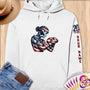 Physical Item S / White American Flag Boxing~Limited Edition 2024 "USA Excellence" ~ Personalized Premium Hoodie