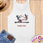 Physical Item S / White American Gymnast Patriotic Eagle~Limited Edition 2024 "USA Excellence" ~ Customizable Supersoft Tank Top