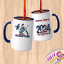 Physical Item 15oz / Blue American Liberty Eagle Gymnast Pose~Limited Edition 2024 "USA Excellence" ~ Customized Large 15oz Mug