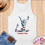 Physical Item S / White American Liberty Gymnast ~Limited Edition 2024 "USA Excellence" ~ Customizable Supersoft Tank Top