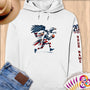 Physical Item S / White American Pride Basketball ~Limited Edition 2024 "USA Excellence" ~ Personalized Premium Hoodie