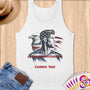 Physical Item S / White American Pride Eagle ~Limited Edition 2024 "USA Excellence" ~ Customizable Supersoft Tank Top