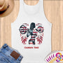 Physical Item S / White American Pride ~Limited Edition 2024 "USA Excellence" ~ Customizable Supersoft Tank Top