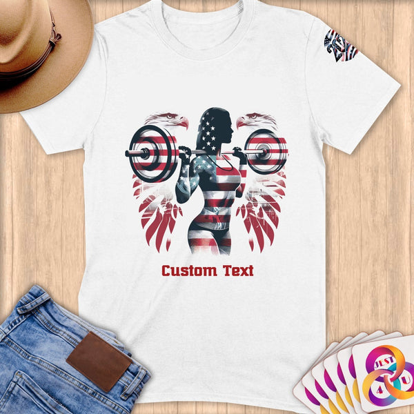 Physical Item S / White American Pride ~Limited Edition 2024 "USA Excellence" ~ Personalized Softstyle T-Shirt