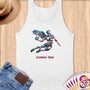 Physical Item S / White American Volleyball Eagle~Limited Edition 2024 "USA Excellence" ~ Customizable Supersoft Tank Top