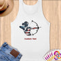 Physical Item S / White Archer Patriotic~Limited Edition 2024 "USA Excellence" ~ Customizable Supersoft Tank Top