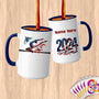 Physical Item 15oz / Blue Artistic Eagle Gymnast~Limited Edition 2024 "USA Excellence" ~ Customized Large 15oz Mug