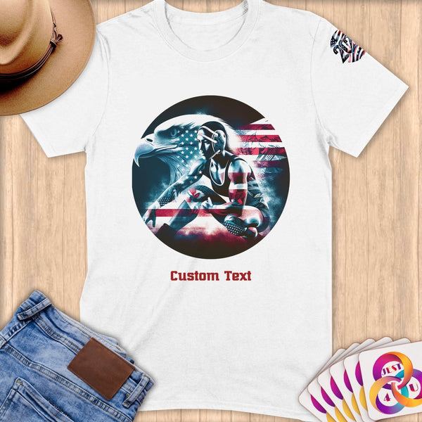 Physical Item S / White Athletic Dreams~Limited Edition 2024 "USA Excellence" ~ Personalized Softstyle T-Shirt