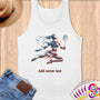 Physical Item S / White Badminton Dreams ~ Limited Edition 2024 "USA Excellence" ~ Customizable Supersoft Tank Top