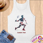 Physical Item S / White Badminton Flag ~ Limited Edition 2024 "USA Excellence" ~ Customizable Supersoft Tank Top