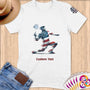 Physical Item S / White Badminton Freedom ~ Limited Edition 2024 "USA Excellence" ~ Personalized Softstyle T-Shirt