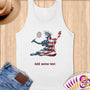 Physical Item S / White Badminton Glory ~ Limited Edition 2024 "USA Excellence" ~ Customizable Supersoft Tank Top