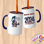 Physical Item 15oz / Blue Badminton Glow ~ Limited Edition 2024 "USA Excellence" ~ Customized Large 15oz Mug