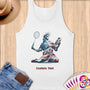 Physical Item S / White Badminton Liberty ~ Limited Edition 2024 "USA Excellence" ~ Customizable Supersoft Tank Top