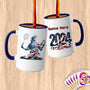 Physical Item 15oz / Blue Badminton Liberty ~ Limited Edition 2024 "USA Excellence" ~ Customized Large 15oz Mug