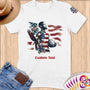 Physical Item S / White Basket Liberty ~Limited Edition 2024 "USA Excellence" ~ Personalized Softstyle T-Shirt