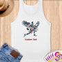 Physical Item S / White Basketball Eagle Patriotism~Limited Edition 2024 "USA Excellence" ~ Customizable Supersoft Tank Top