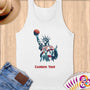 Physical Item S / White Basketball Liberty ~Limited Edition 2024 "USA Excellence" ~ Customizable Supersoft Tank Top
