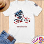 Physical Item S / White BMX Pride ~ Limited Edition 2024 "USA Excellence" ~ Personalized Softstyle T-Shirt