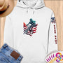 Physical Item S / White BMX Stripes Rider ~ Limited Edition 2024 "USA Excellence" ~ Personalized Premium Hoodie