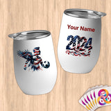 Physical Item 12 oz / White Bold Patriotic Soccer Eagle~Limited Edition 2024 