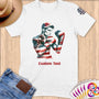 Physical Item S / White Boxing Patriot ~Limited Edition 2024 "USA Excellence" ~ Personalized Softstyle T-Shirt